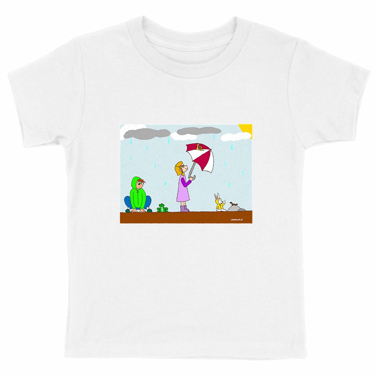 Image back Tee-shirt Bio JOUR DE PLUIE