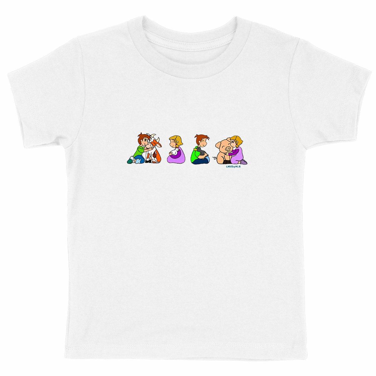 Image back Tee-shirt Bio Enfant CALIN DE LA FERME