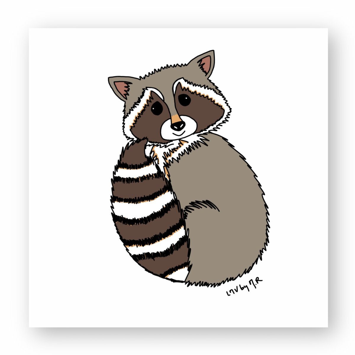 Image front Sticker RATON LAVEUR