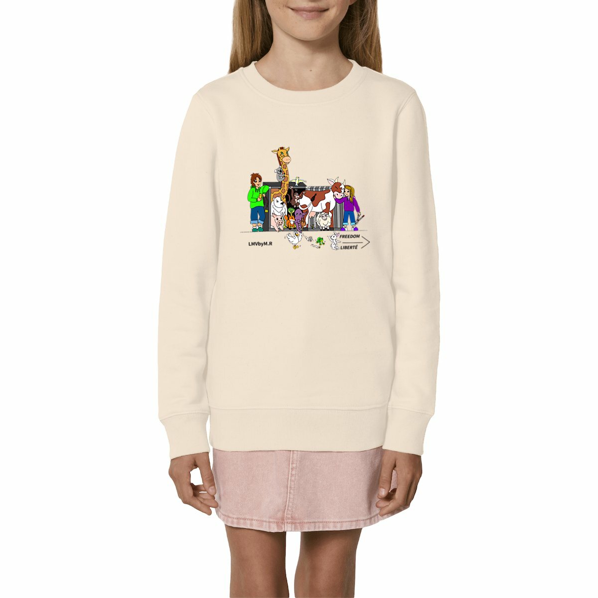 Image front Sweat-shirt épais OUVRONS LES CAGES