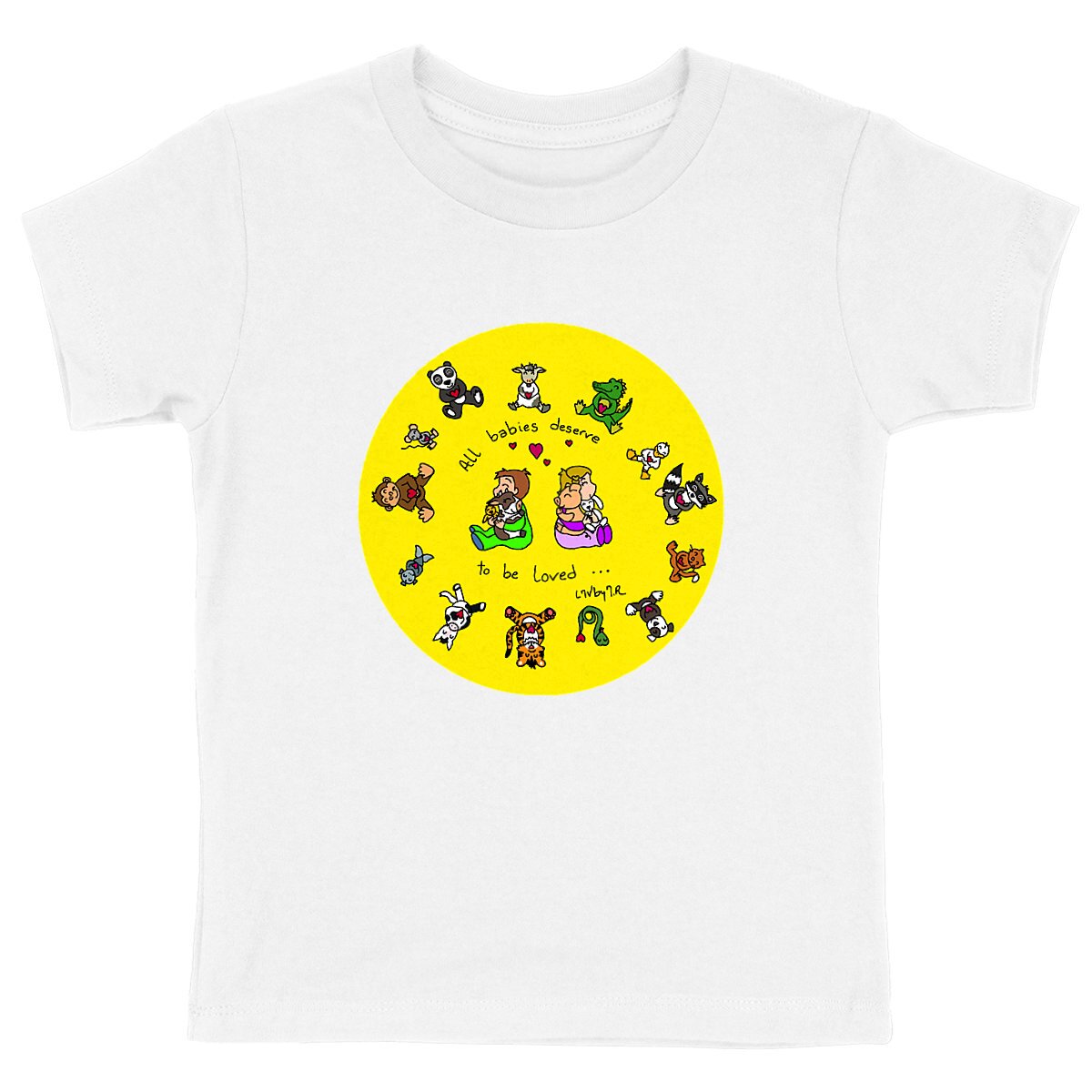 Image back Tee-shirt Enfant Bio LMV ALL BABIES DESERVE TO BE LOVED