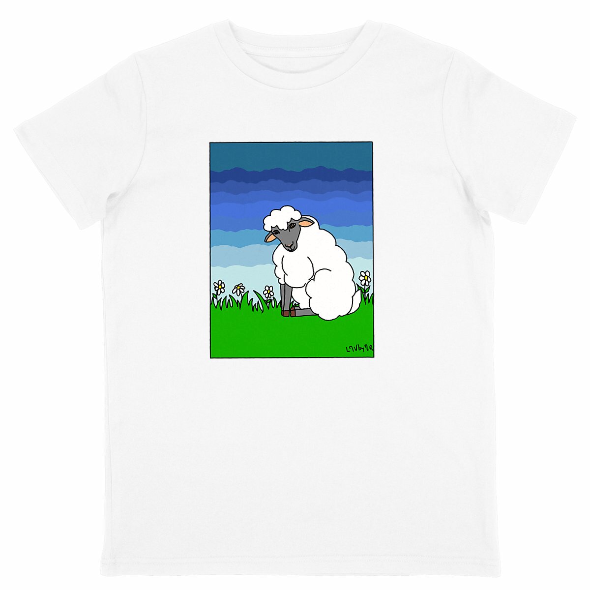 Image back T-shirt conversion Bio MOUTON MIGNON