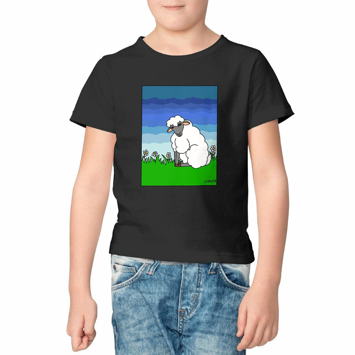 Image front T-shirt conversion Bio MOUTON MIGNON