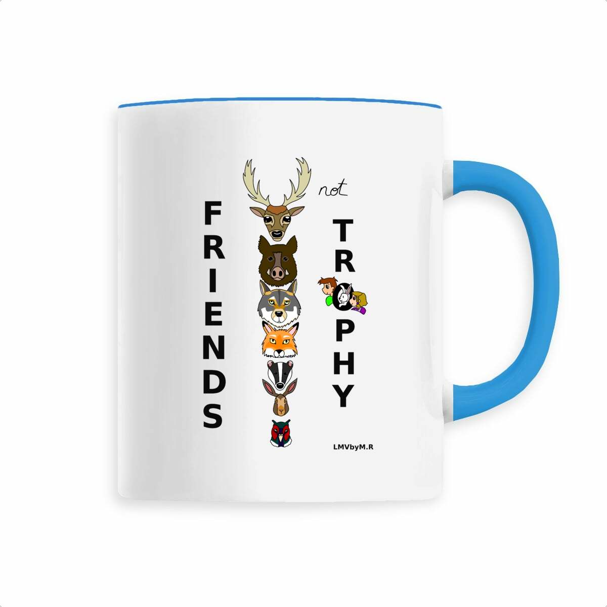 Image back Mug en céramique FRIENDS NOT TROPHY (chasse)