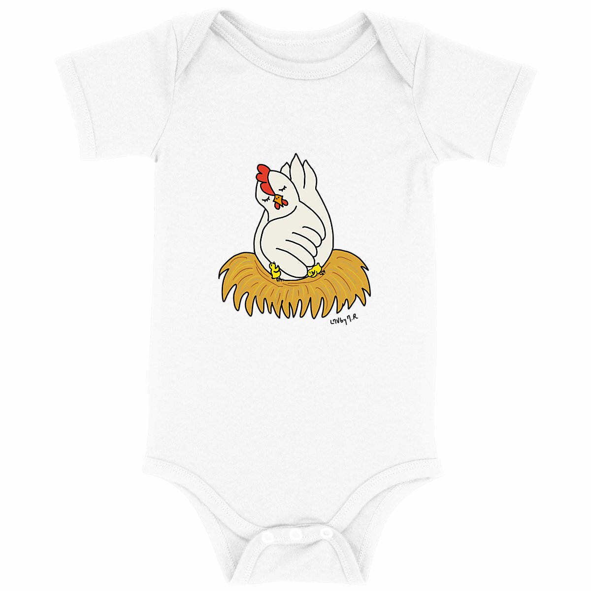 Image front Body Bio Bébé  MAMAN POULE