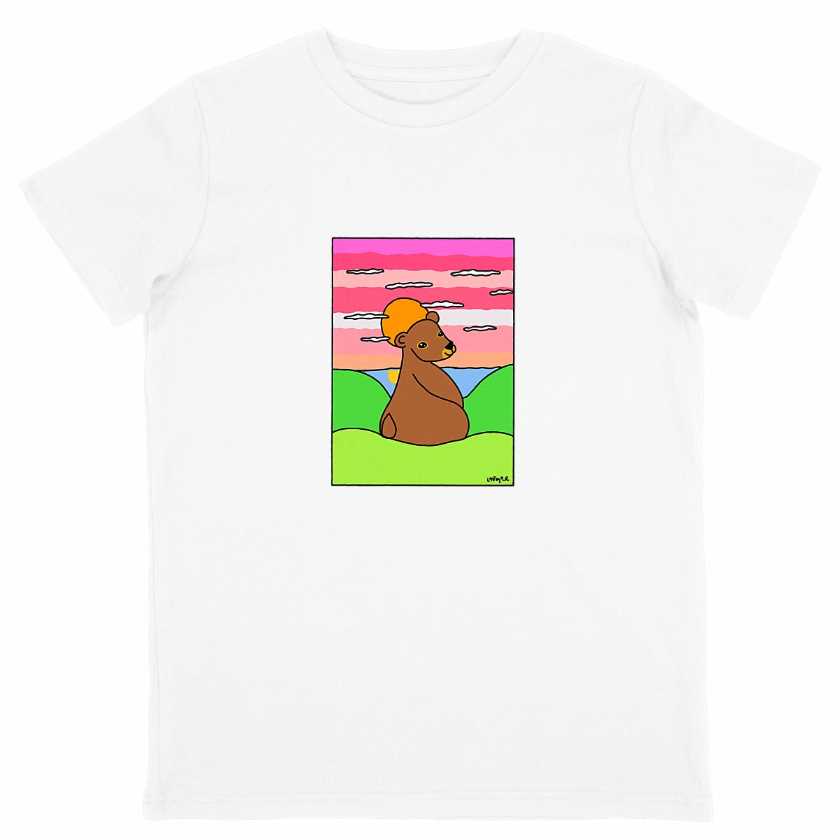 Image back T-shirt conversion Bio OURS BRUN