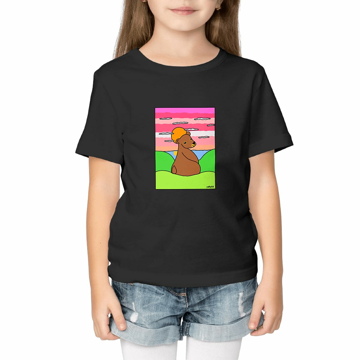 Image front T-shirt conversion Bio OURS BRUN
