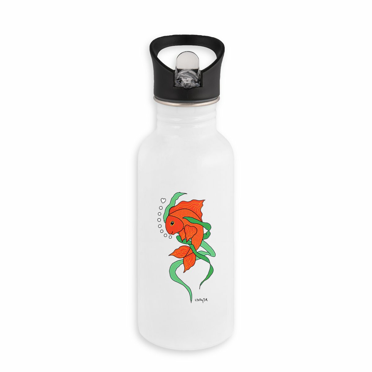 Image front Gourde en inox TI POISSON