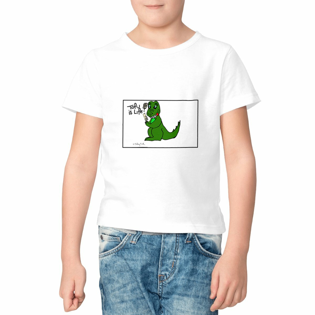 Image front T-shirt conversion Bio TOFU IS LIFE !