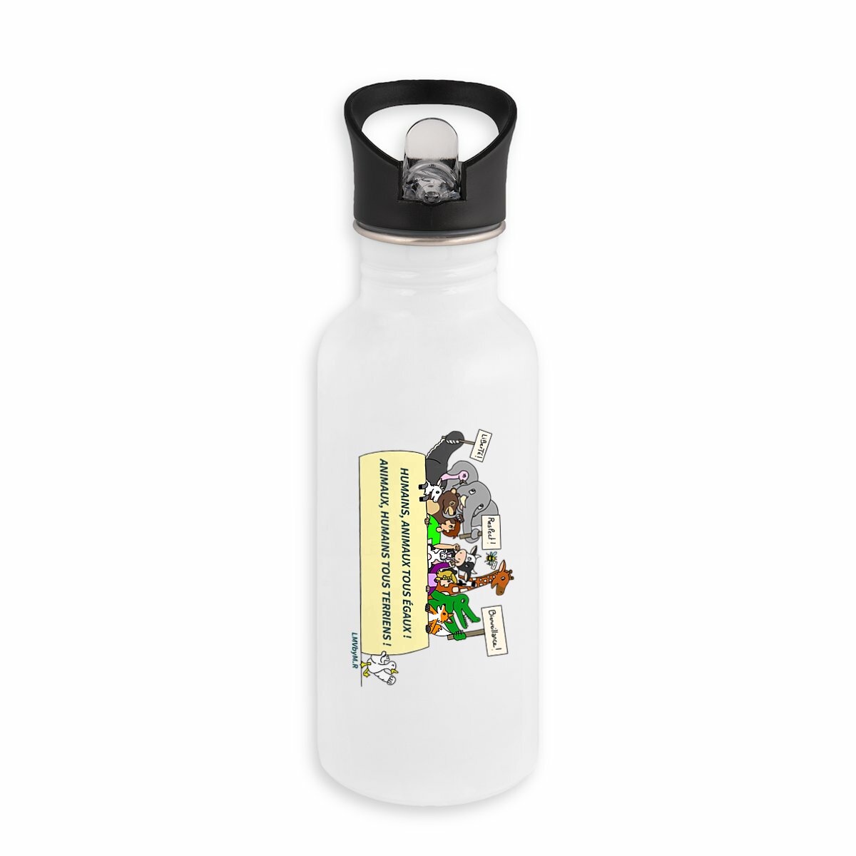 Image front Gourde en inox EN MANIF