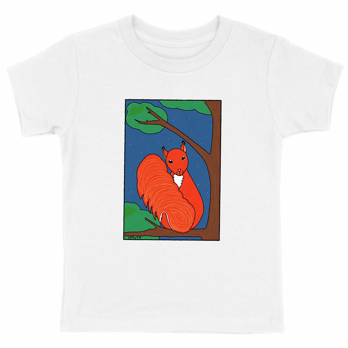 Image back Tee-shirt Bio ECUREUIL ROUX