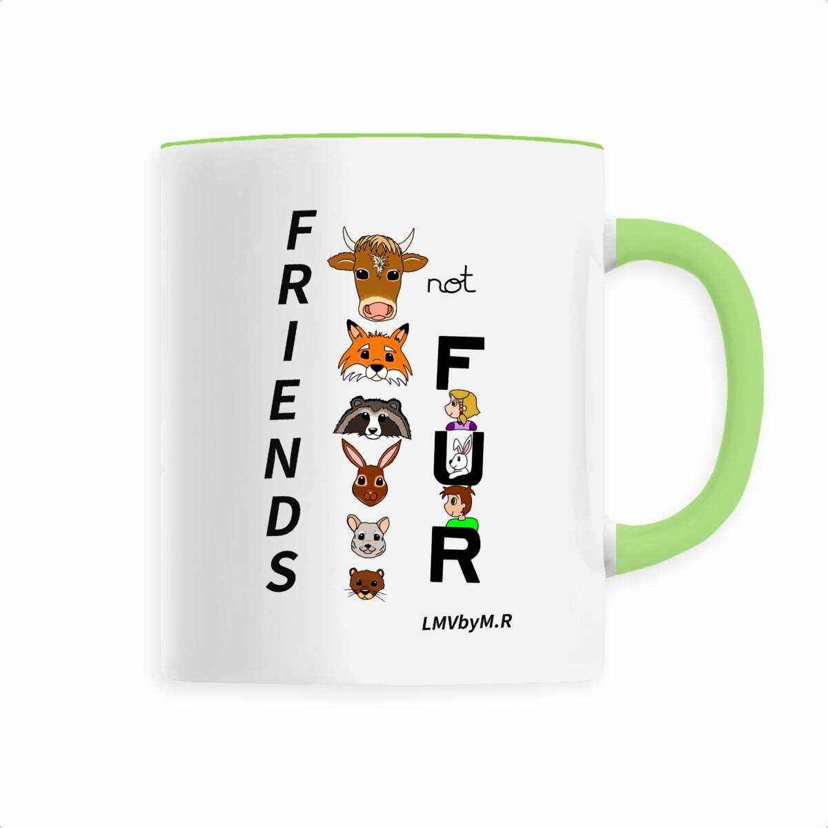 Image front Mug en céramique FRIENDS NOT FUR