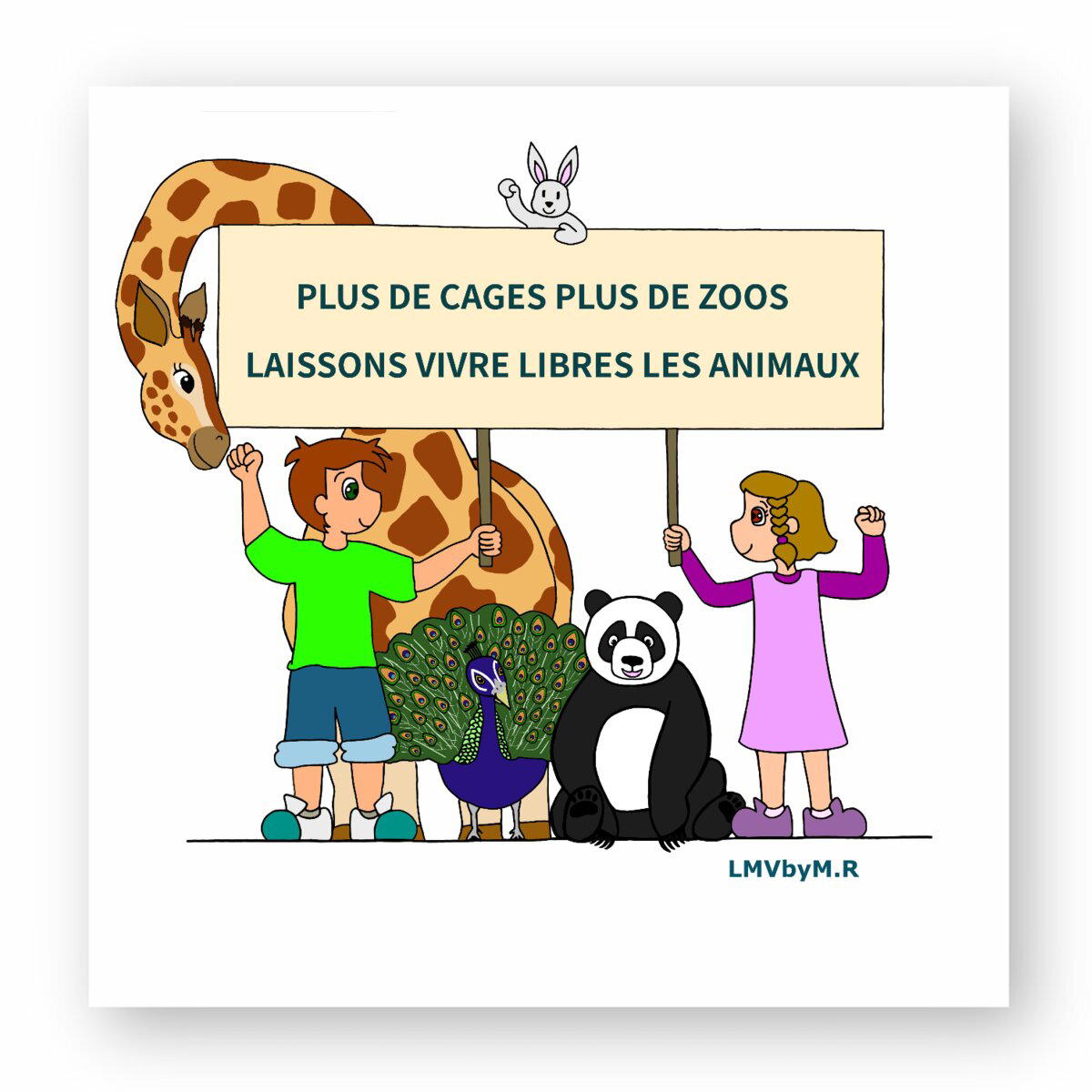Image front Sticker STOP ZOO