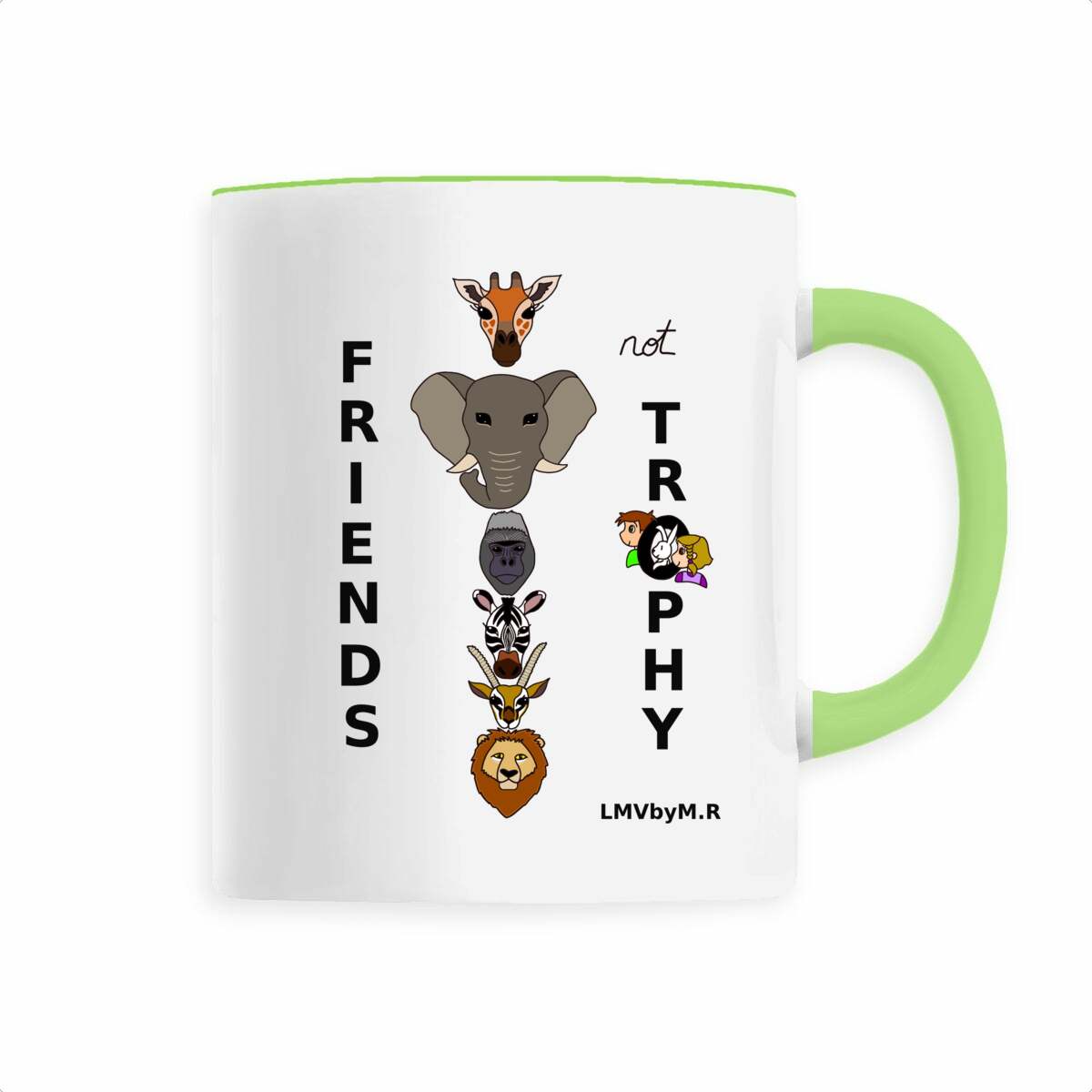 Image front Mug en céramique LMV FRIENDS NOT TROPHY (Safari)