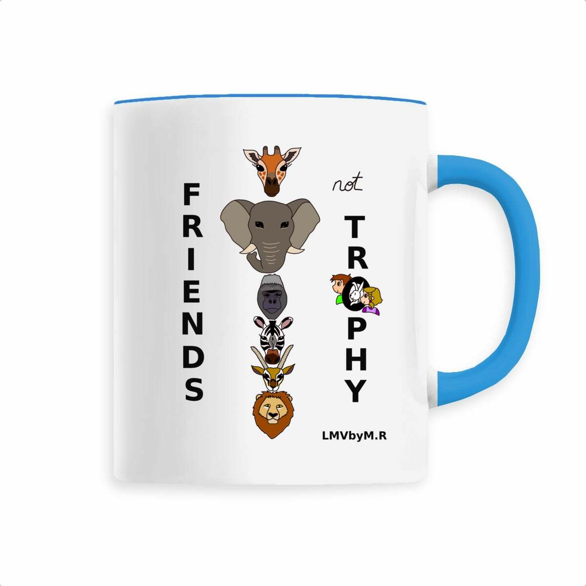 Image back Mug en céramique LMV FRIENDS NOT TROPHY (Safari)