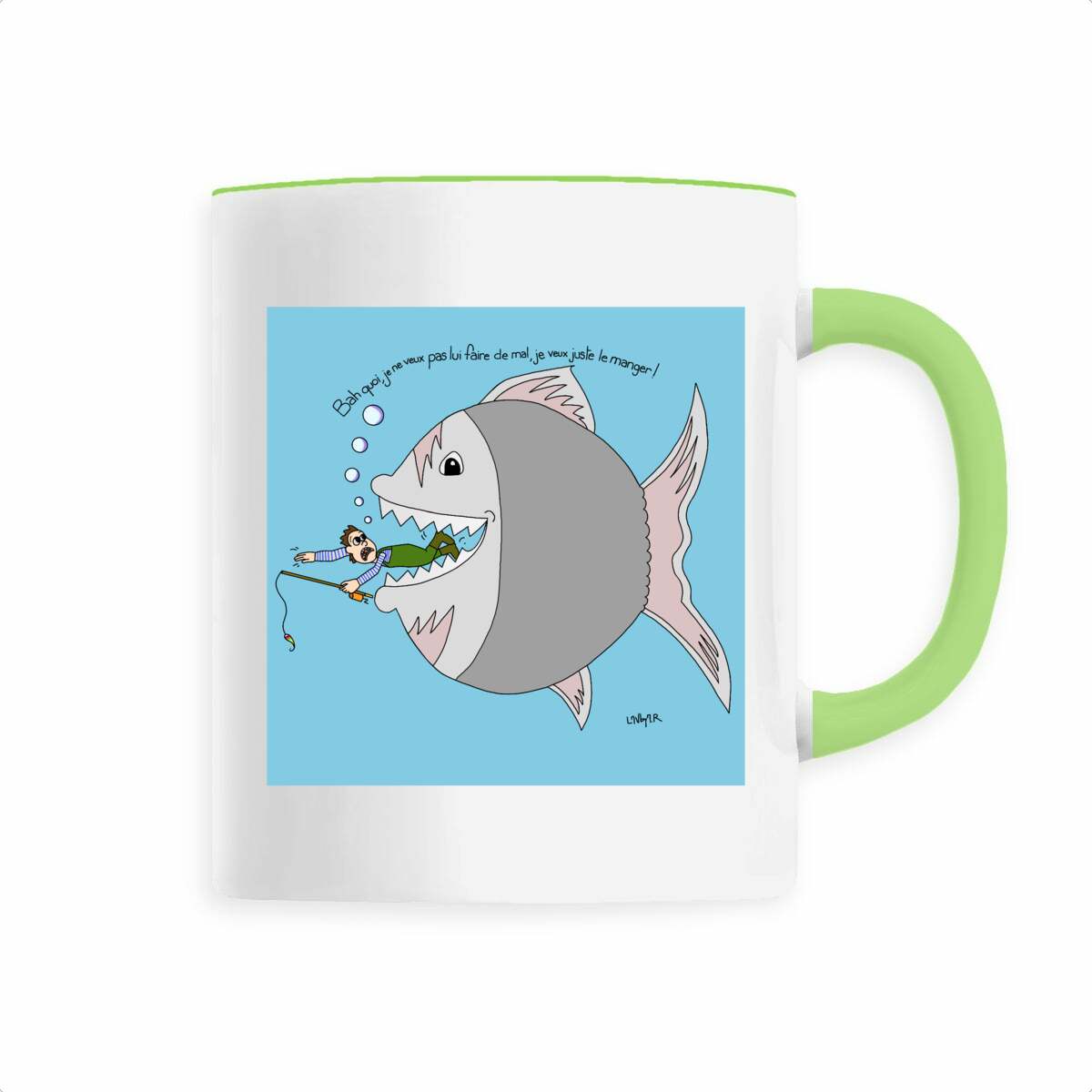 Image front Mug en céramique POISSON PECHEUR