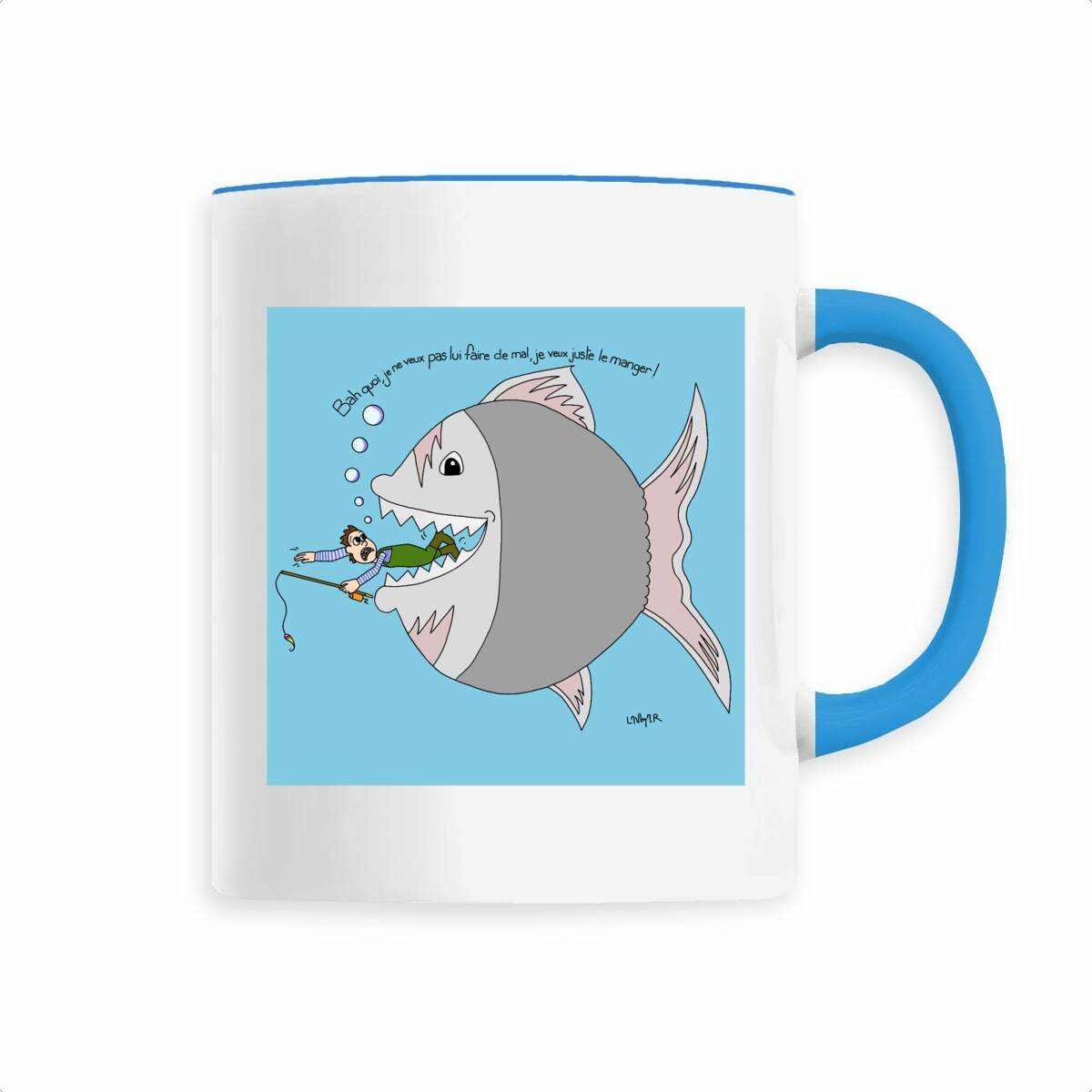 Image back Mug en céramique POISSON PECHEUR
