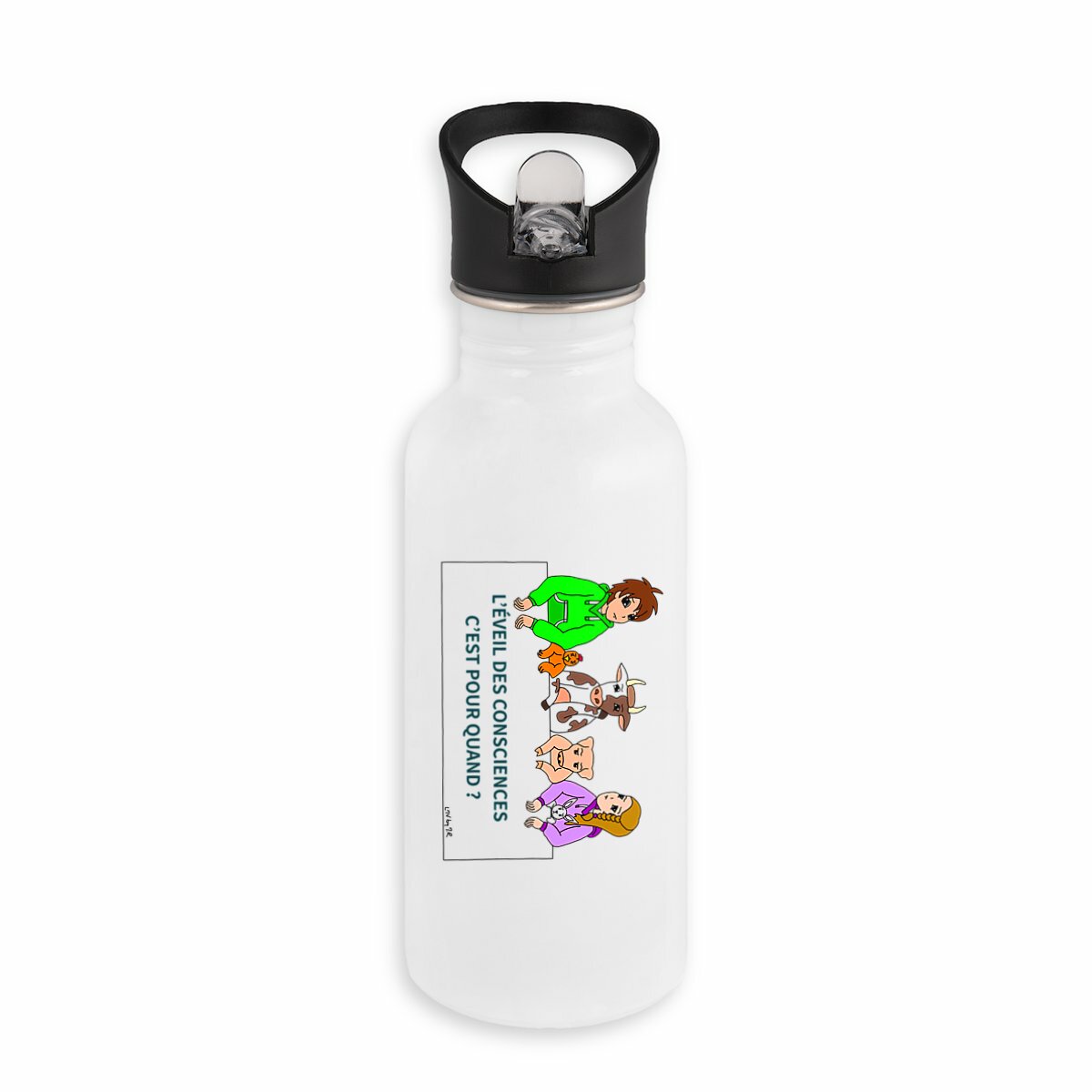 Image front Gourde en inox EVEIL DES CONSCIENCES