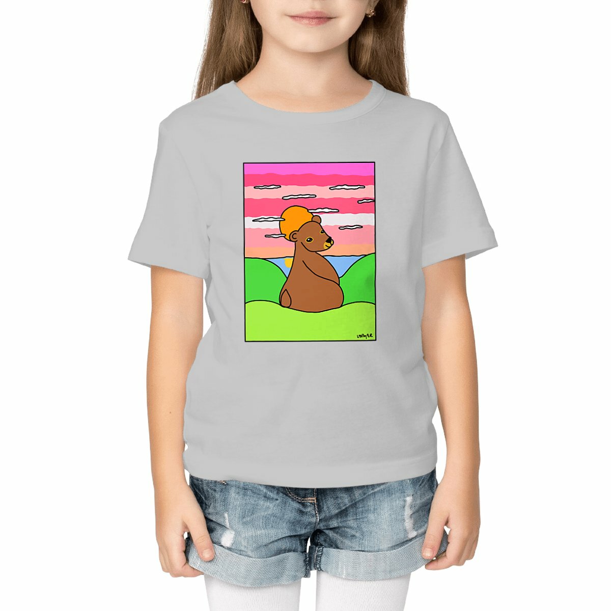 Image front Tee-shirt Bio OURS BRUN