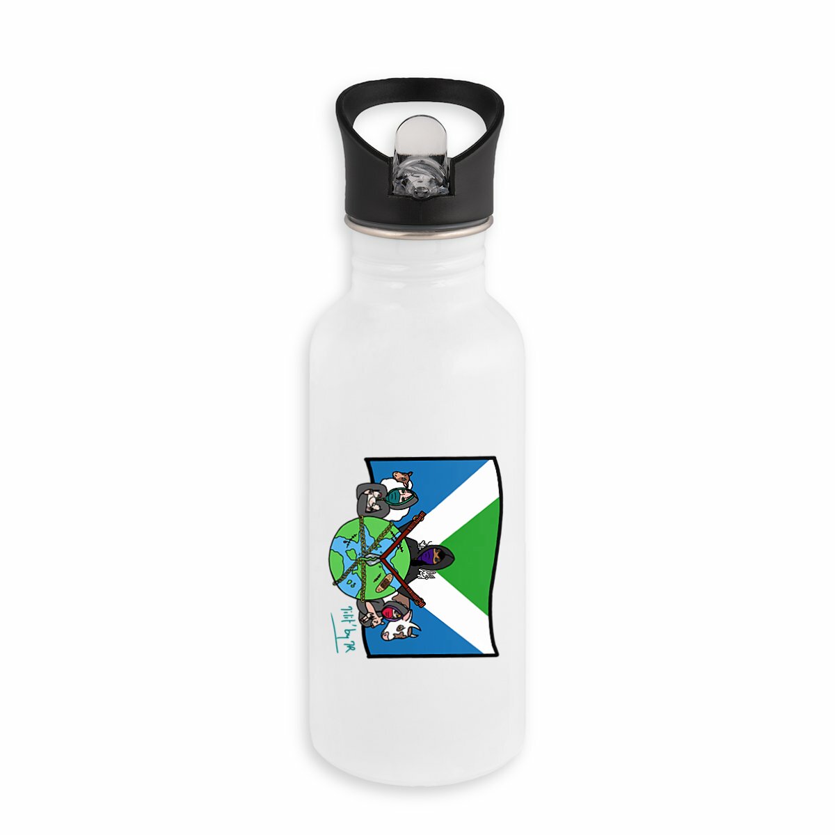 Image front Gourde en inox MILIT'by MR