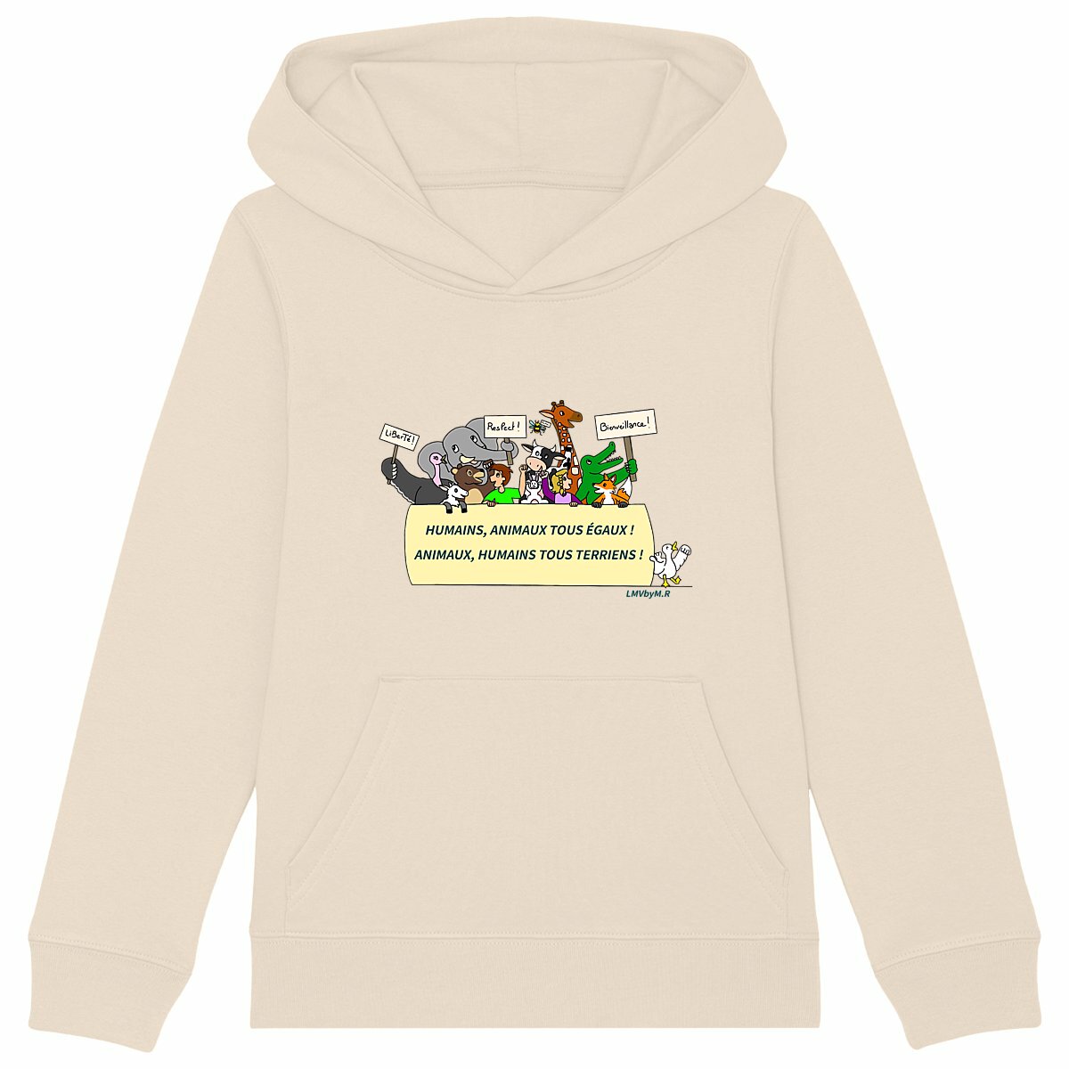 Image back Sweat-shirt épais à capuche EN MANIF