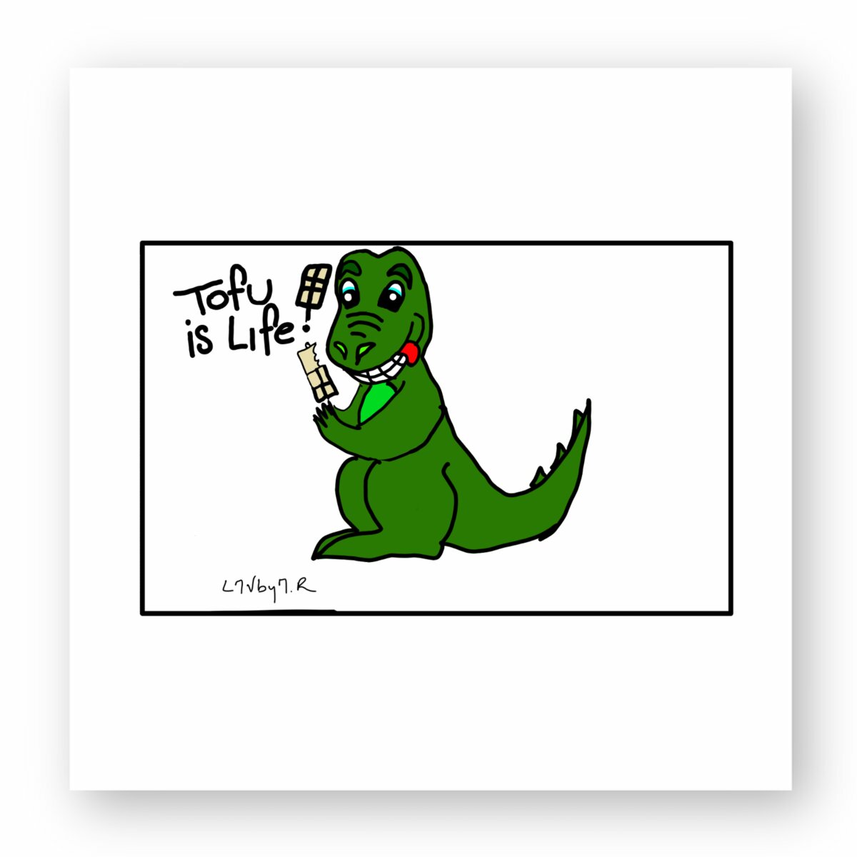 Image front Sticker TOFU IS LIFE !