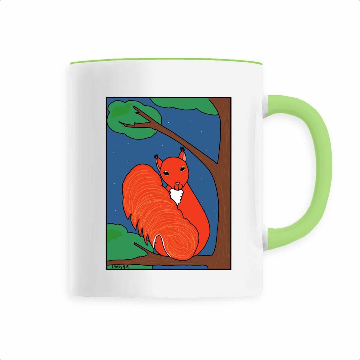 Image front Mug en céramique ECUREUIL ROUX