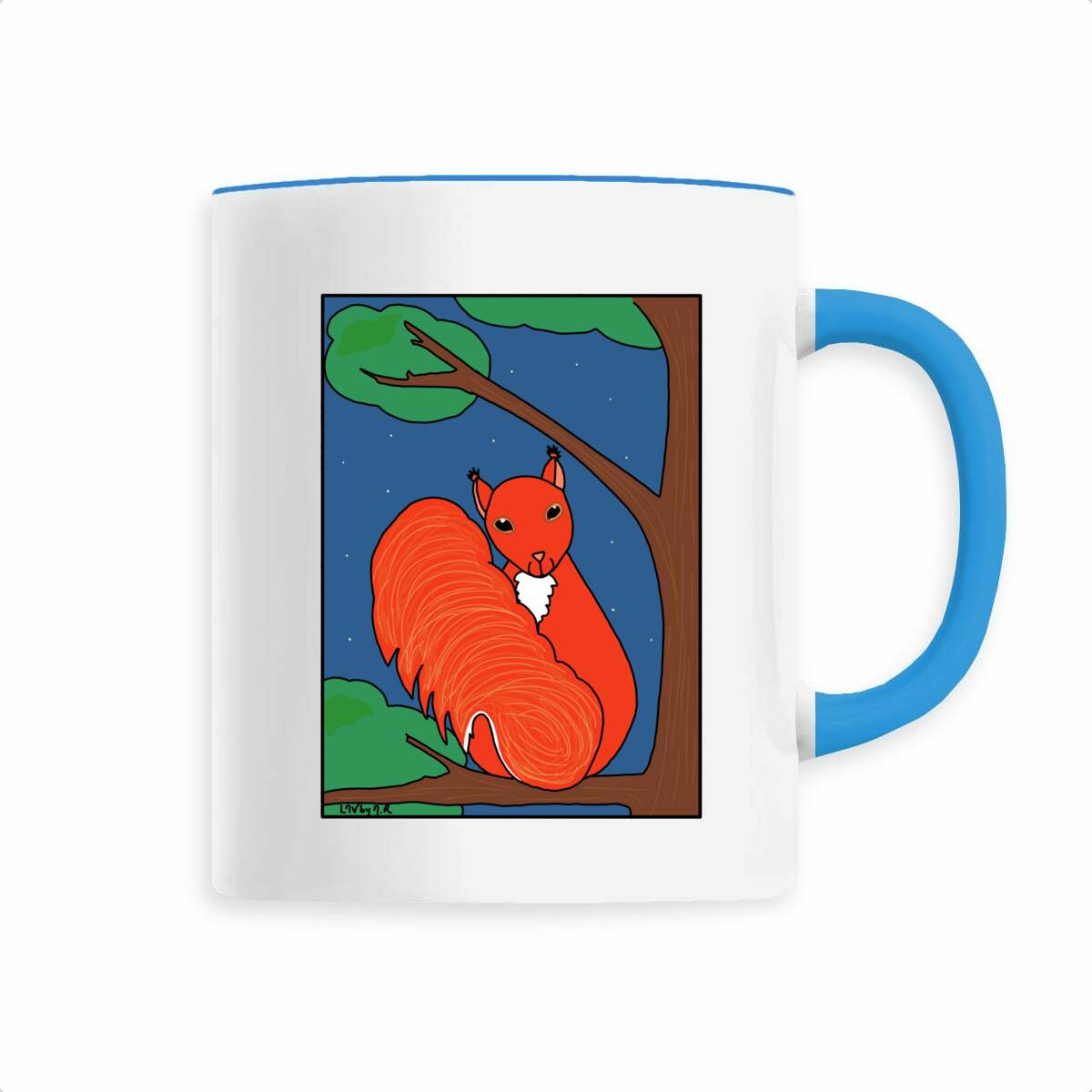 Image back Mug en céramique ECUREUIL ROUX
