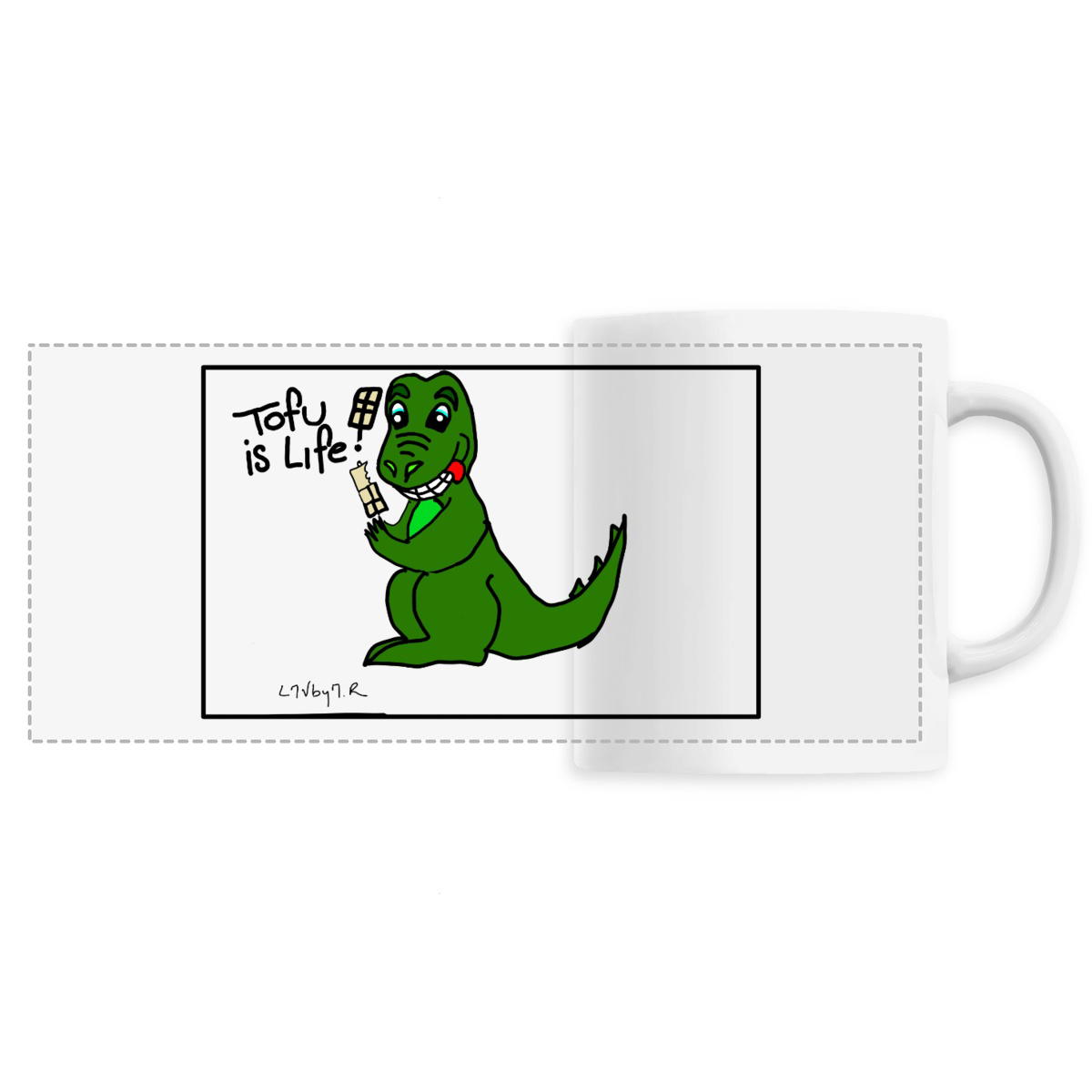 Image front Mug en céramique TOFU IS LIFE !