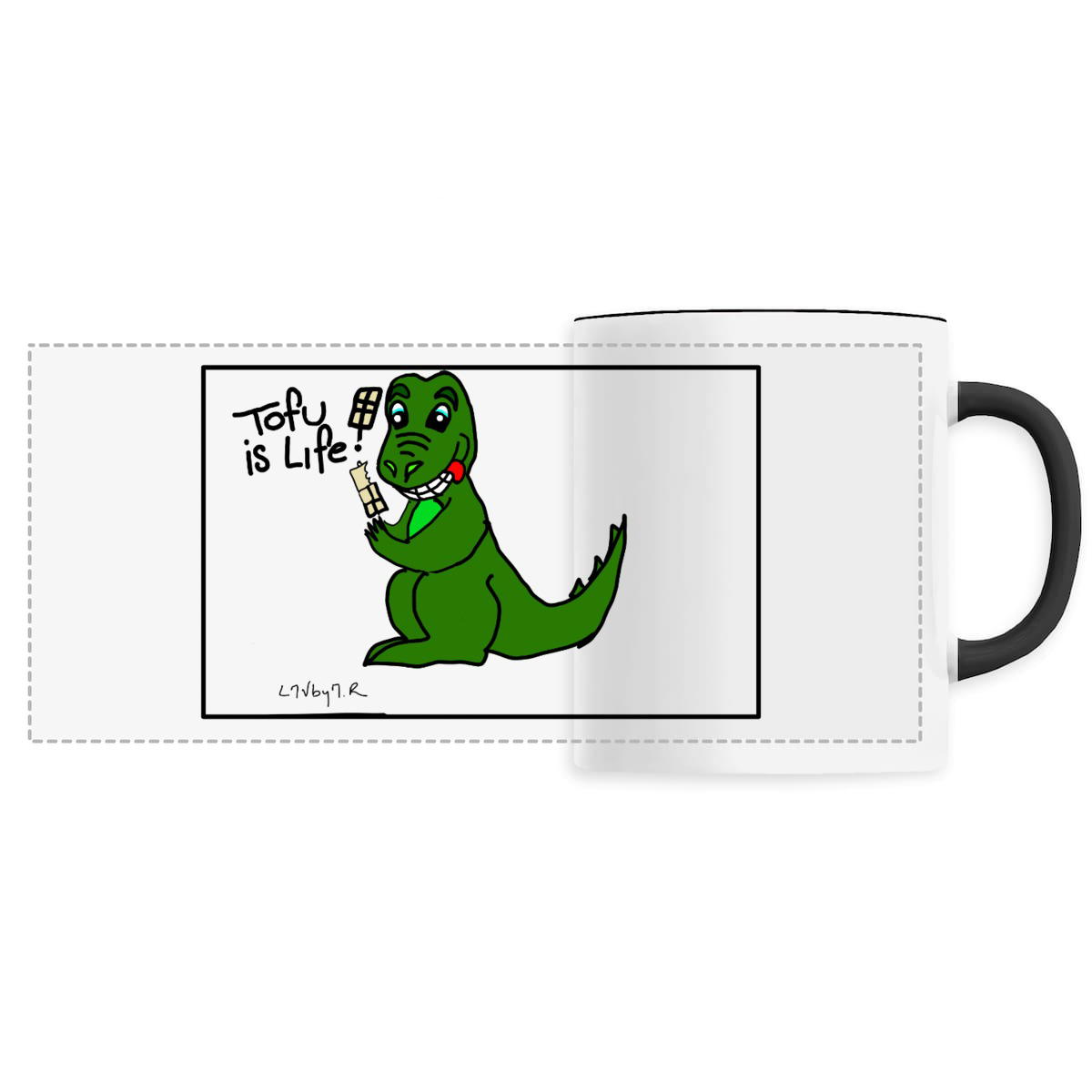 Image back Mug en céramique TOFU IS LIFE !