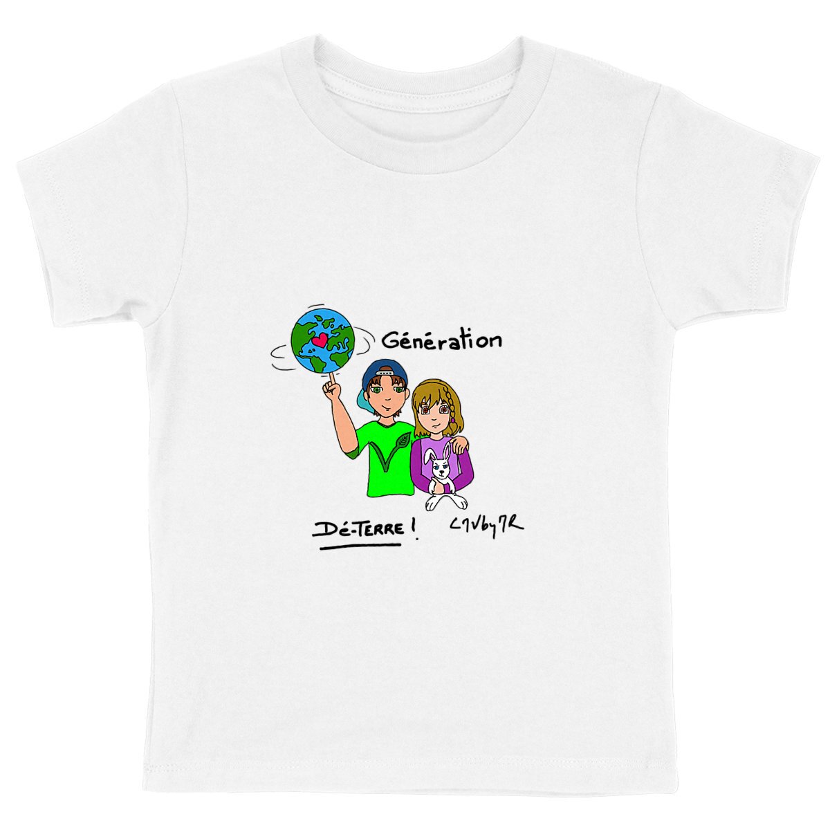 Image back Tee-shirt Bio Enfant GENERATION DE-TERRE !