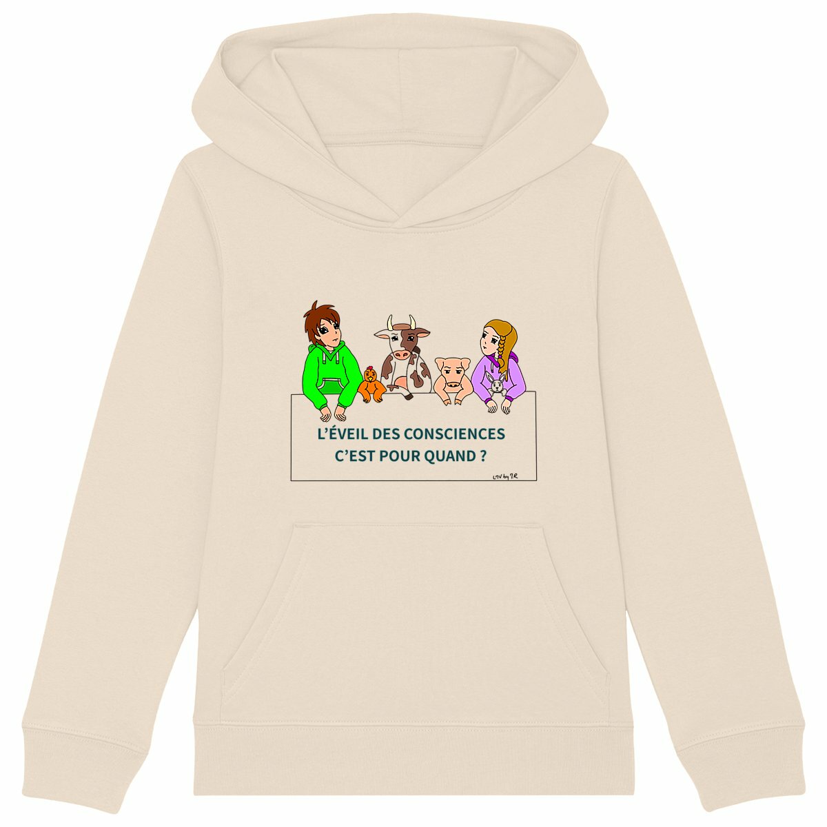 Image back Sweat-shirt épais à capuche EVEIL DES CONSCIENCES