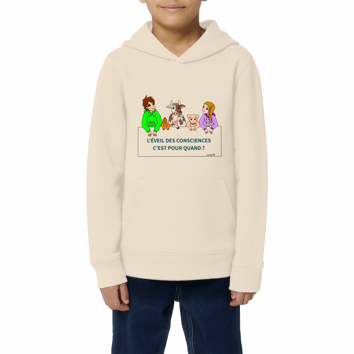 Image front Sweat-shirt épais à capuche EVEIL DES CONSCIENCES