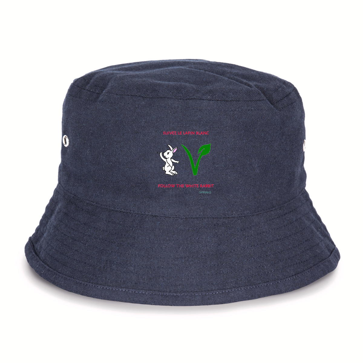 Image back Bob 100% recyclé SUIVEZ LE LAPIN BLANC