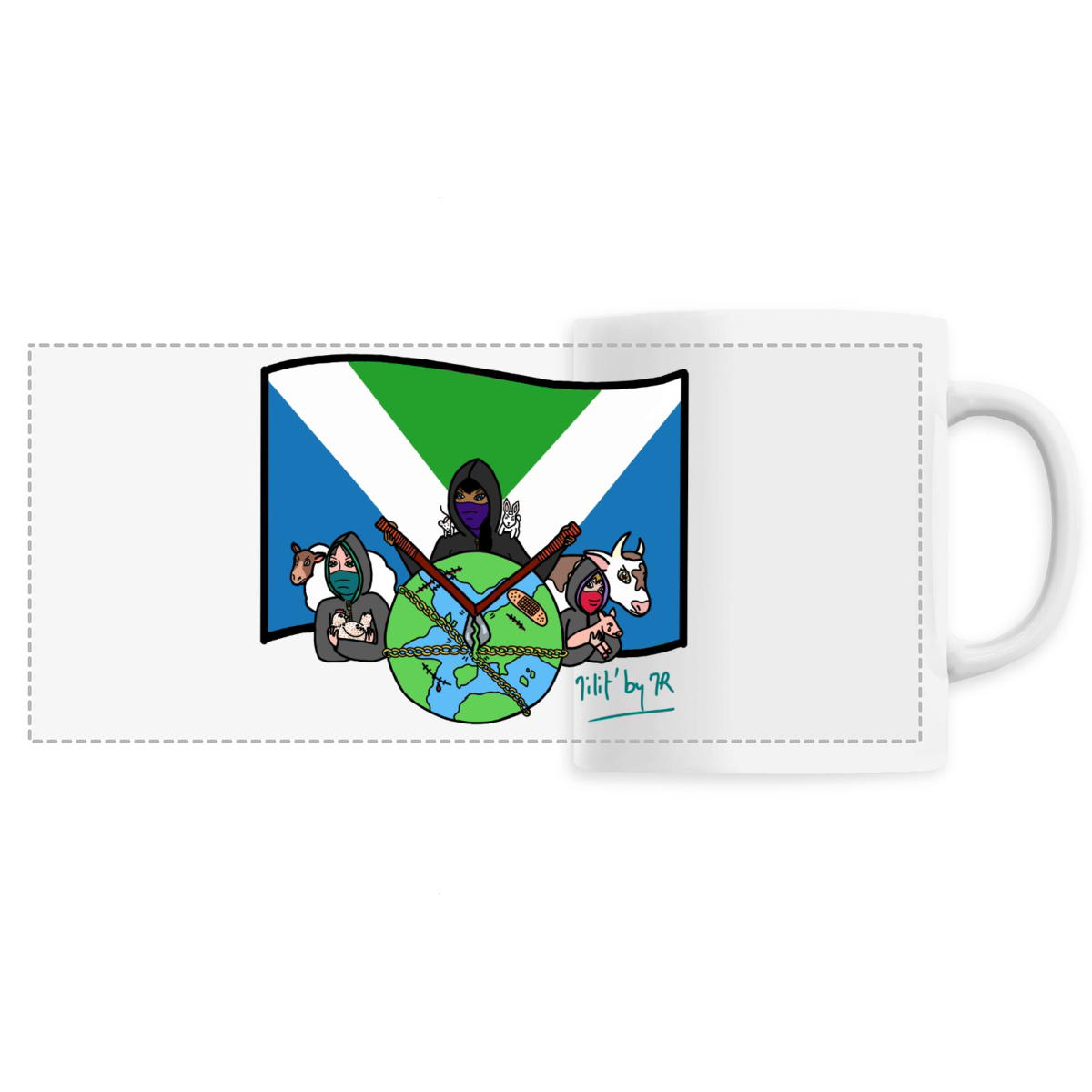 Image front Mug en céramique LIBERTE POUR TOUS