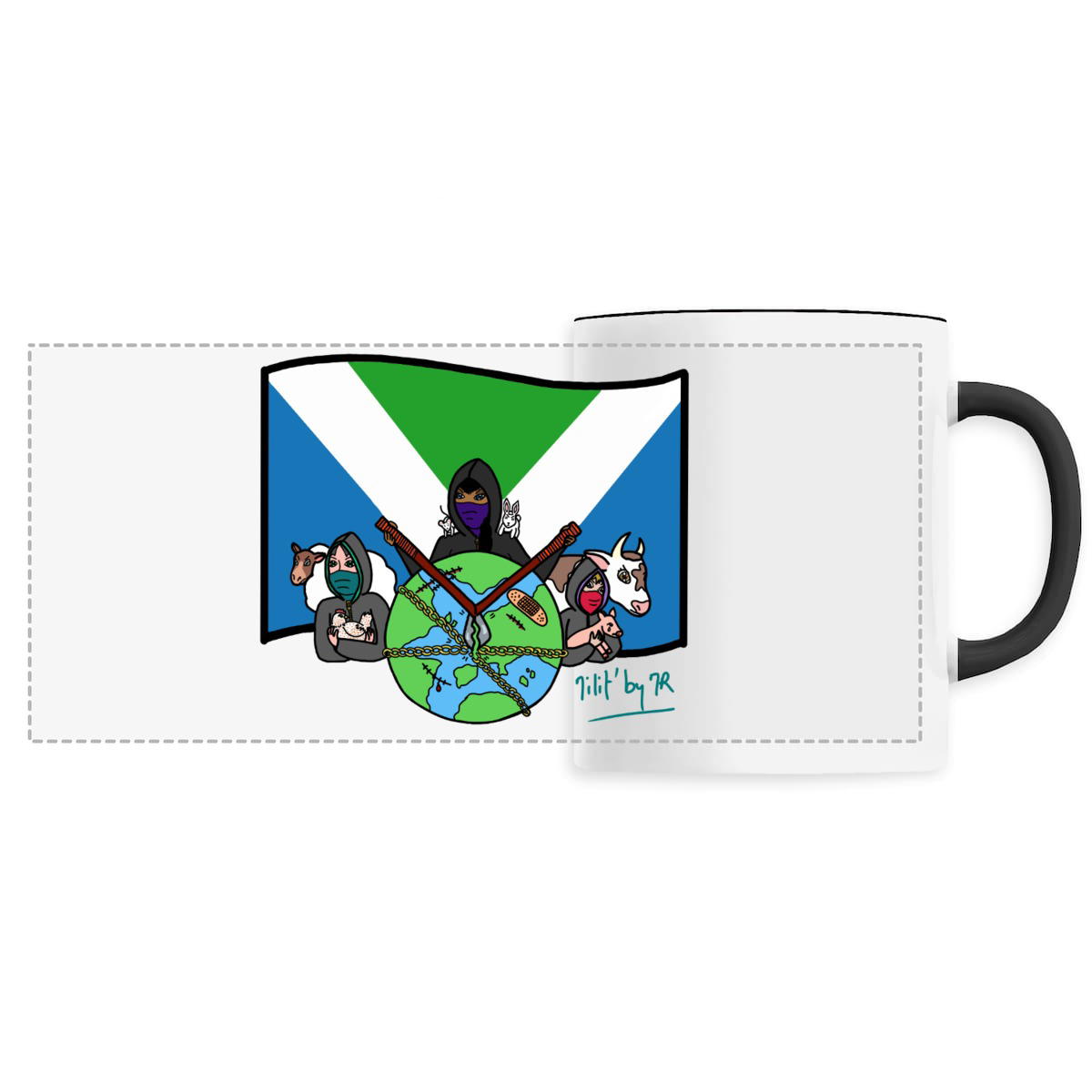 Image back Mug en céramique LIBERTE POUR TOUS