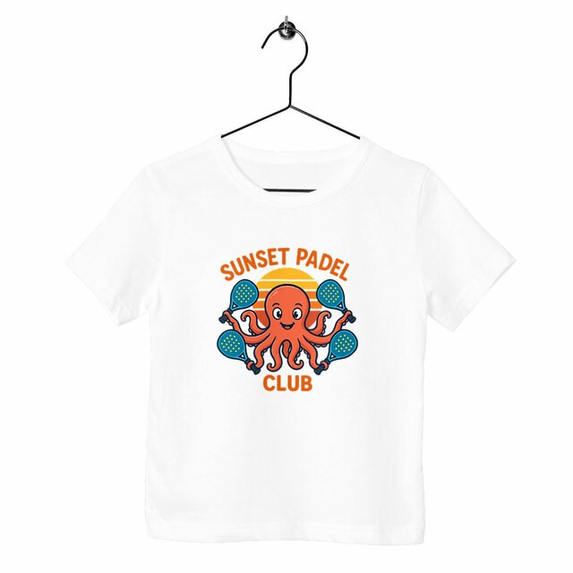T-shirt Enfant Epais - Sunset Padel Pieuvre - Image