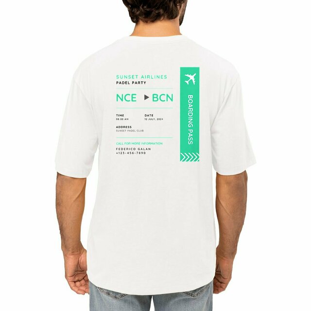 T-shirt Oversized - Sunset Airlines