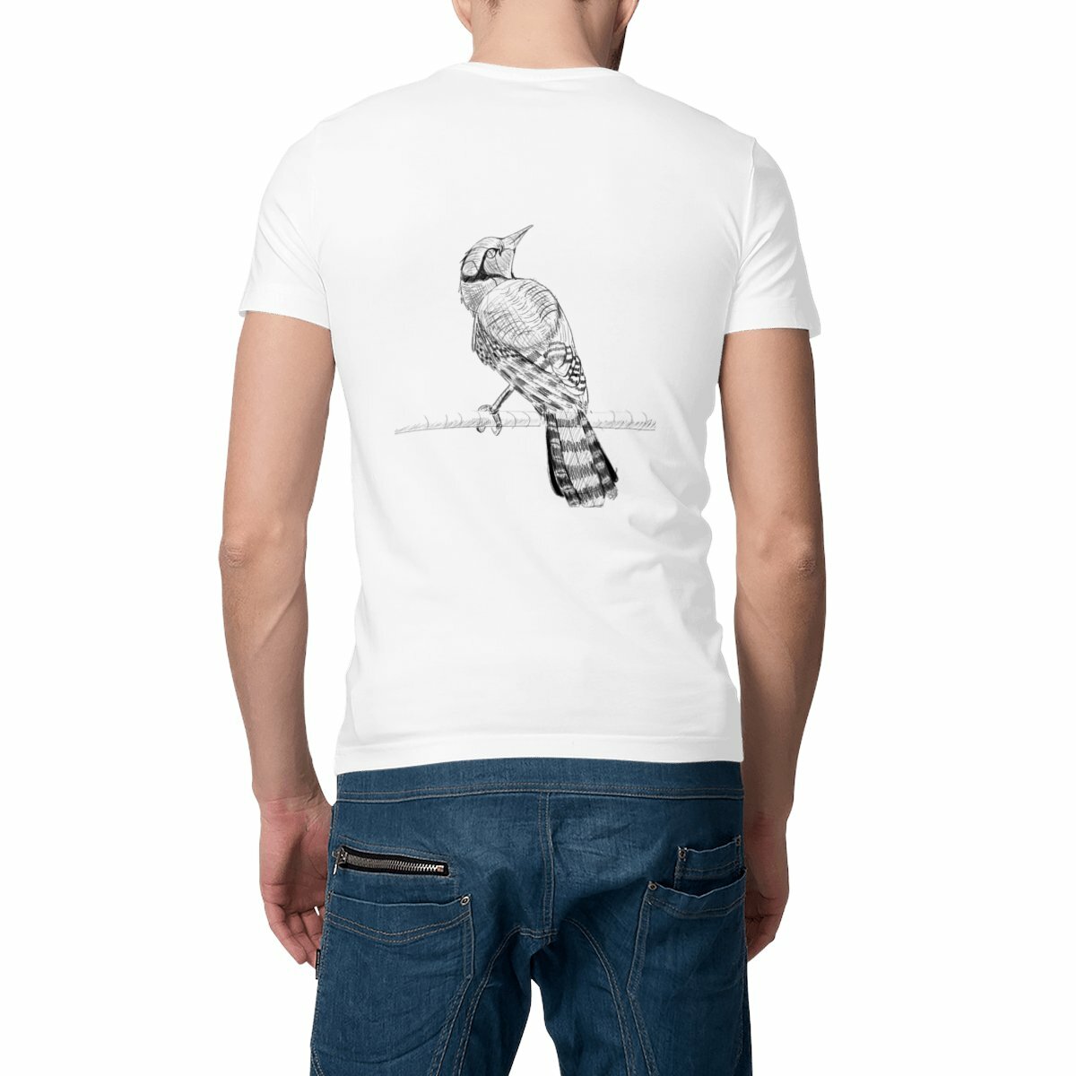 "Oiseau Croquis" - T shirt