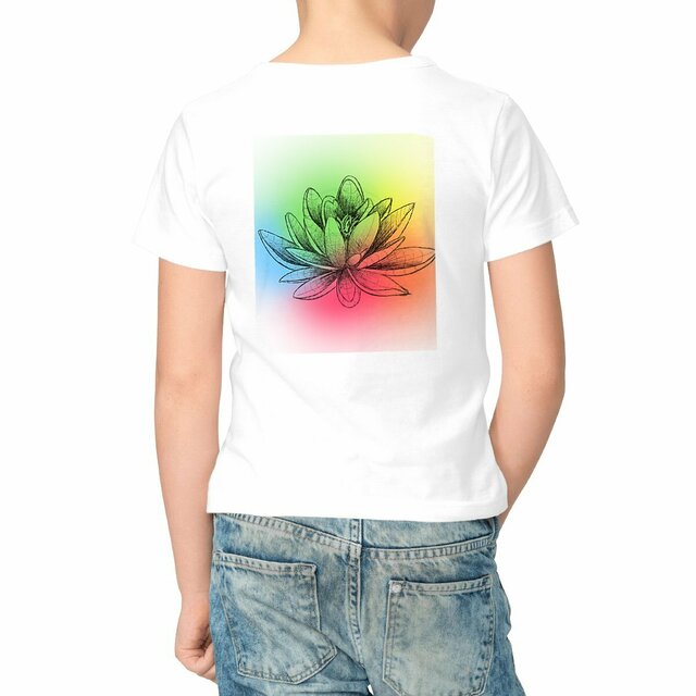 "Fleur Multicolore" - T Shirt Enfant