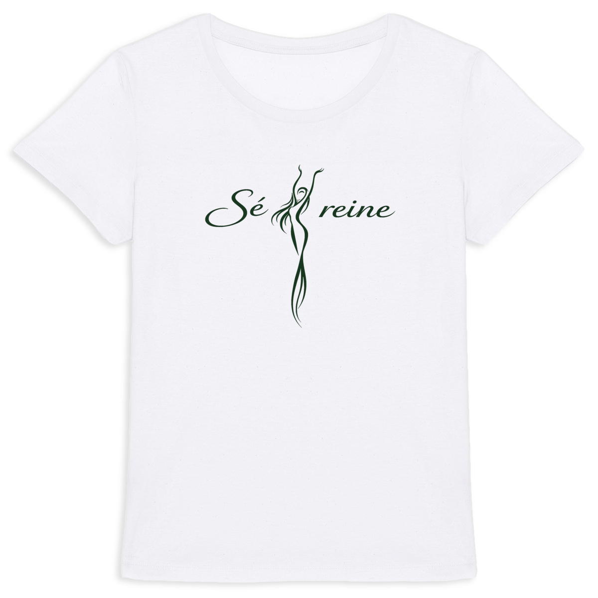 Image front T-shirt Femme Epais 100% coton bio    Sé reine - 5 coloris