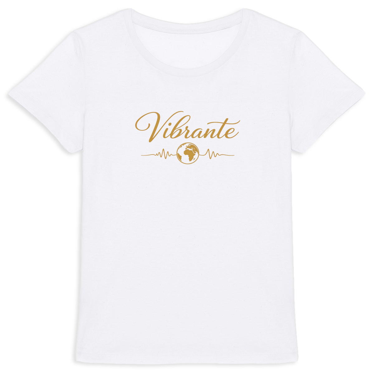 Image front T-shirt Femme Epais 100% coton bio Vibrante - 5 coloris