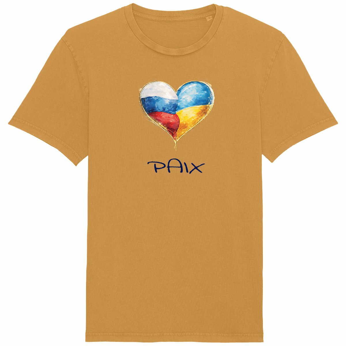 Image back T-shirt Universel Vintage 100% coton biologique Paix