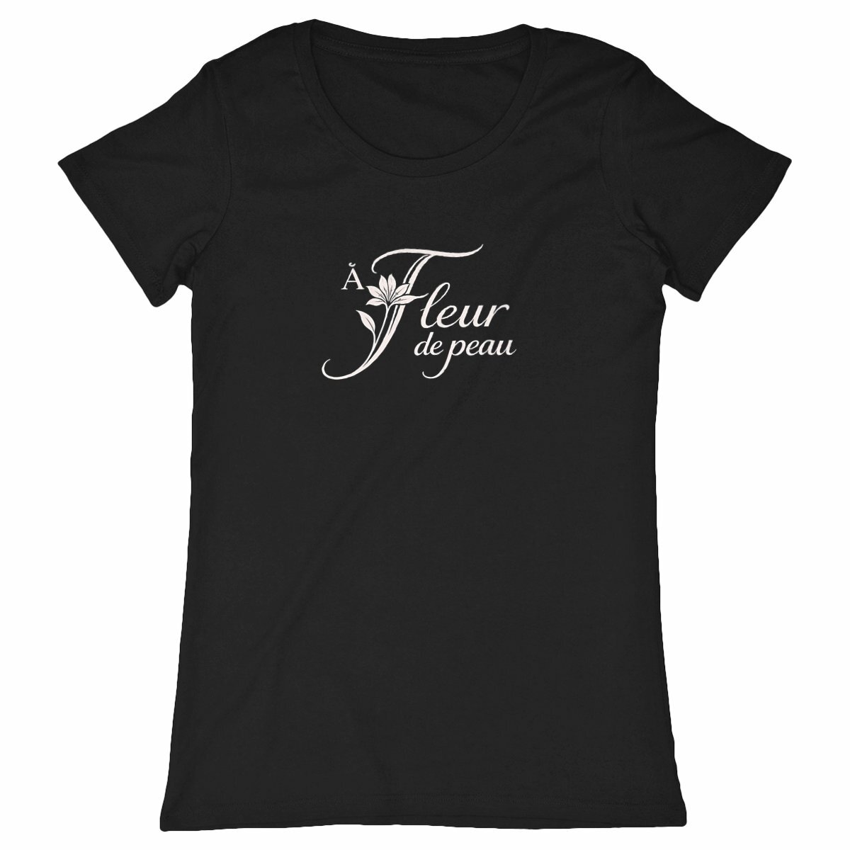 Image front T-shirt Femme 100% coton en conversion biologique À Fleur de peau  