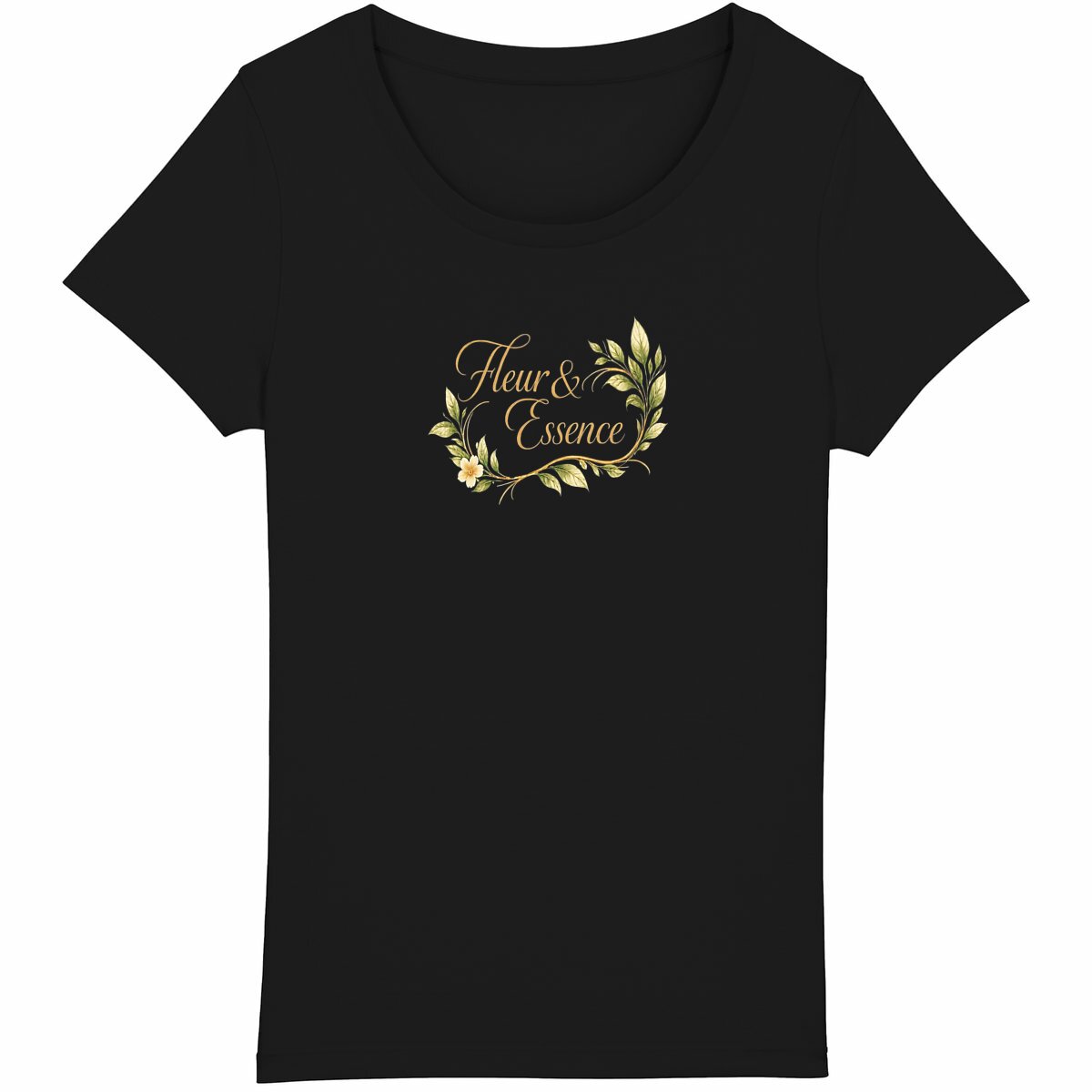 Image front T-shirt Femme Léger 100% coton biologique Fleur & Essence