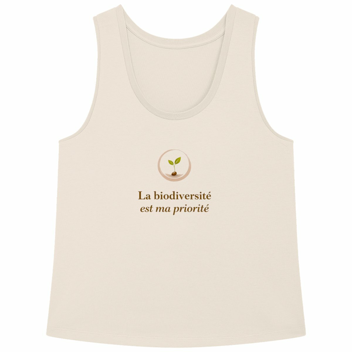Image back Débardeur Femme 100% coton biologique La biodiversité 