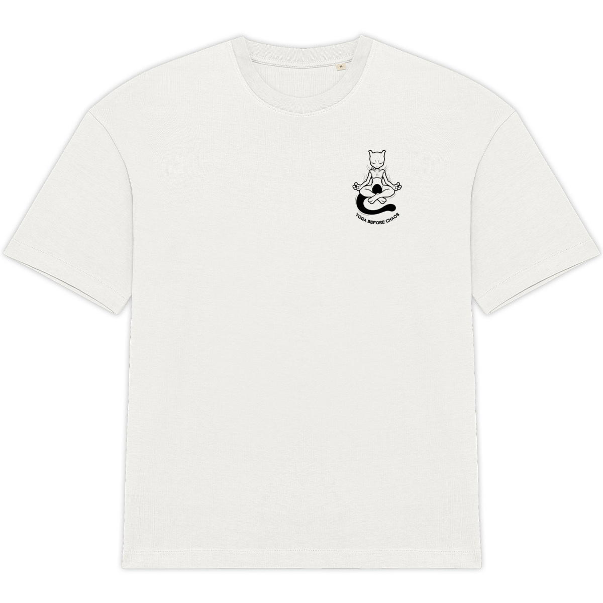 T-shirt Oversize Blanc Yoga before chaos