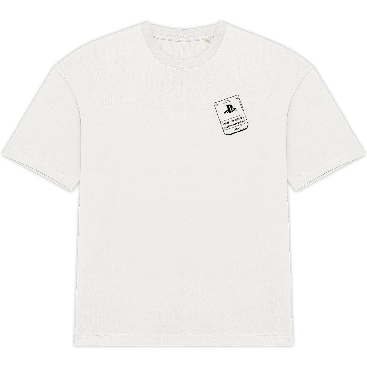 T-shirt Oversize Blanc Card Memories