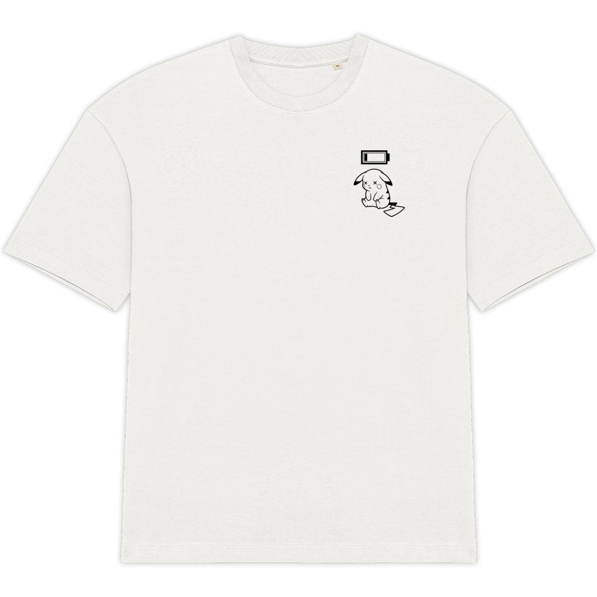 T-shirt Oversize Blanc Low battery 