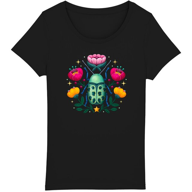 Image back Flower Beetle Dark Women's T-Shirt